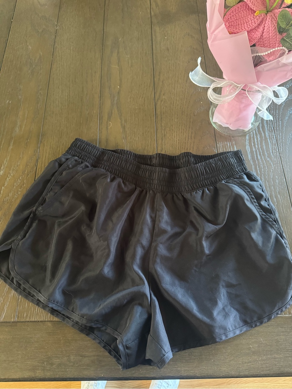 Old Navy Black Athletic Shorts with Elastic Waistband